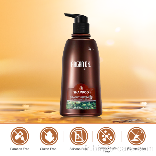 Shampooing nettoyant en profondeur sans sulfate à l&#39;huile d&#39;argan marocaine